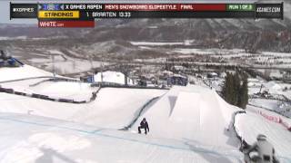 X Games Aspen 2013 Shaun White Mens Snowboard Slopestyle Final [upl. by Joris]