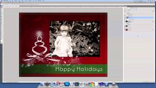 Inserting a photo into a greeting card template [upl. by Ellard]