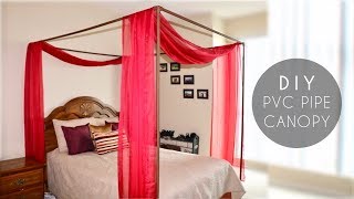 DIY PVC Pipe Bed Canopy [upl. by Ahseeyt]