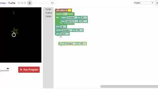 Blockly Games  Turtle  Level 4 [upl. by Blase]