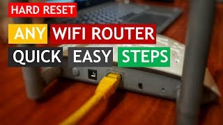 HOW TO RESET ANY WIFI ROUTER [upl. by Ibbob]