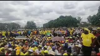 WATCH Snippets From Nelson Chamisa’s CCC Star Rally in Highfields [upl. by Nydroj]