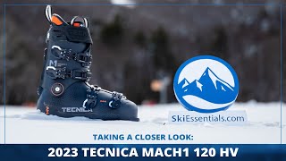 2023 Tecnica Mach1 120 HV Ski Boots Short Review with SkiEssentialscom [upl. by Saixela]