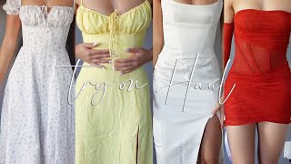 House of CB  Fashion Nova TRY ON HAUL [upl. by Ahsinra]