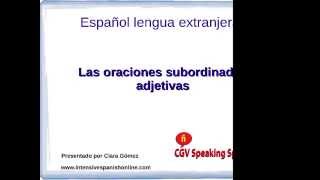 spanish relative clauses [upl. by Wall]