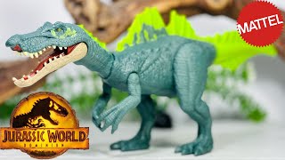 Mattel Jurassic World Dominion Ichthyovenator Review Roar Strikers Wave 3 [upl. by Eslek561]