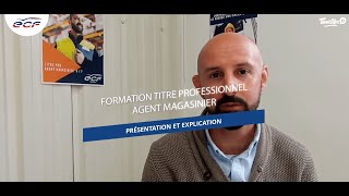 Le titre professionnel agent magasinier  Michaël formateur ECF Roudaut Vannes [upl. by Lyons]