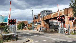 Egham Level Crossing Surrey [upl. by Adnawak]