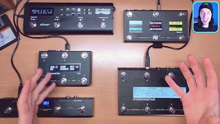 Ultimate MIDI PEDALBOARD Comparison MC6 Pro vs MC8 vs Soleman vs MC6 vs Mortix vs Hotone [upl. by Nwaf]