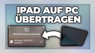 Ipad Bildschirm auf PC übertragen  Tutorial [upl. by Elyrpa649]