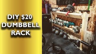 DIY 20 Dumbbell Rack for home gym [upl. by Soracco]