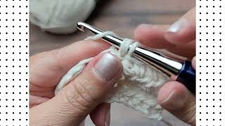 Back Post Half Double Crochet Stitch Tutorial BPhdc [upl. by Llehsal584]