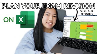 How I schedule  track my EXAM REVISION  free template [upl. by Aihtennek]