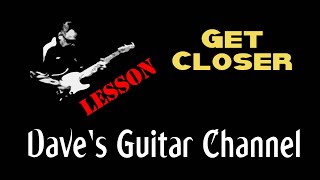 LESSON  Get Closer by Seals amp Crofts [upl. by Monk]