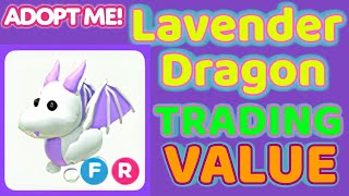 Lavender Dragon Trading Values Adopt Me 2023 [upl. by Rovner]