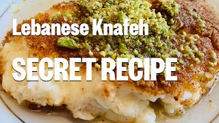 The BEST amp YUMMIEST Lebanese Knafeh  SECRET Family Recipe  طريقة جديدة لتحضير كنافة بالجبن والقشطة [upl. by Taddeusz]