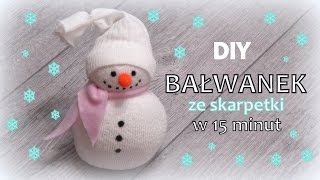 VLOGMAS 10  DIY  Bałwanek ze skarpetki w 15 minut [upl. by Nohsyt50]