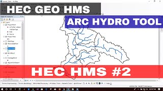 HECHMS 2 HEC GEO HMSCREATE PROJECT FOR HEC HMS USING ARC HYDRO TOOL amp HEC GEO HMS [upl. by Rustice]