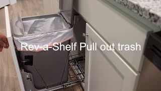 RevaShelf Pull Out Trash Can Installation and Review [upl. by Isolt]