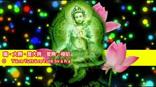 【純正來自佛的音樂】Green Tara Mantra綠度母心咒平和、寜靜、安祥、圓滿 [upl. by Stanfill]