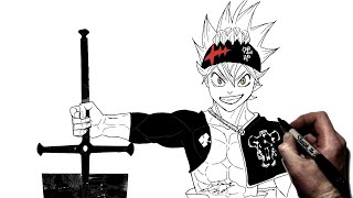 How To Draw Asta  Step By Step  Black Clover [upl. by Joelynn59]