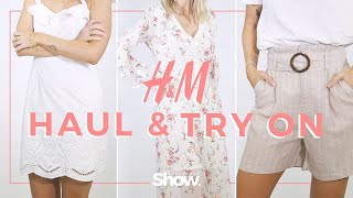 Summer HampM Haul  Try On 2019  SheerLuxe Show [upl. by Putnem]