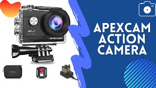 APEXCAM 4K M80 AIR action camera unboxing and testing [upl. by Nysilla]