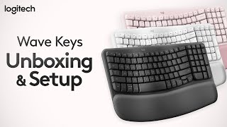 Logitech Wave Keys Unboxing and Setup [upl. by Noryk]