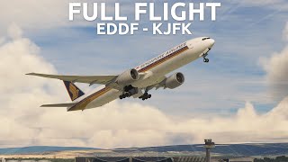 VATSIM LIVE  PMDG 777  EDDF to KJFK Full Flight [upl. by Ebonee]