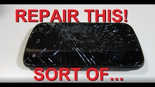 How to FIX a broken cracked phone screen CHEAP [upl. by Honebein582]