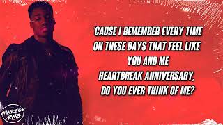 Giveon  Heartbreak Anniversary Lyrics [upl. by Jemima]