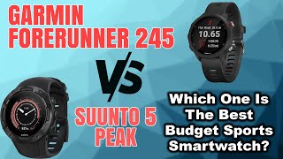 Garmin Forerunner 245 Music Vs Suunto 5 Peak Comparison ⚔  Specs Price Build Features amp More [upl. by Elianore]