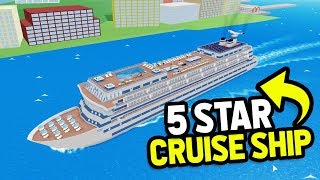 My 5 STAR Cruise Ship Made MILLIONS From Only RICH Customers Roblox Cruise Ship Tycoon [upl. by Adna250]