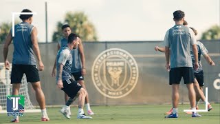 Lionel Messi Sergio Busquets and Inter Miami HAVE FUN during their TRAINING session [upl. by Thomey]