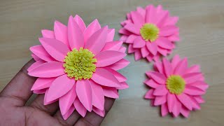 Easy Paper Flowers  kagojer ful banano  Paper craft [upl. by Norbie155]