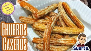 Como hacer CHURROS CASEROS [upl. by Atiner]