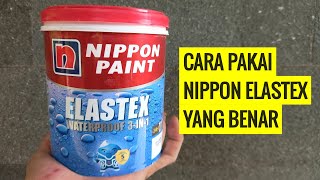 Full Cara Menggunakan Cat Nippon Paint Elastex 3IN1 Untuk Pemula [upl. by Anaejer935]