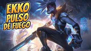 🔥 ¡PROBAMOS LA NUEVA SKIN DE EKKO PULSO DE FUEGO 🔥 Pulsefire Ekko VS Galio [upl. by Nykal]