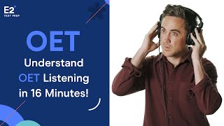 Understand OET Listening in JUST 16 Minutes [upl. by Kcirdderf]