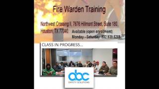 FIRE WARDEN TRAINING in Houston [upl. by Lever]