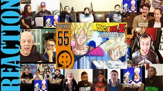 DragonBall Z Abridged Episode 55  TeamFourStar TFS REACTIONS MASHUP [upl. by Imhskal]