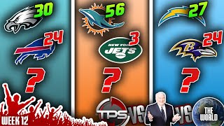 2023 NFL Week 12 PICKS PREDICTIONS amp PRIZES TPS vs Madden vs THE WORLD [upl. by Niall72]