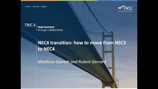 NEC4 transition how to move from NEC3 to NEC4 [upl. by Eatnoled]