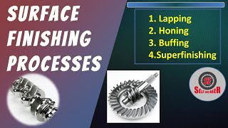 Surface Finishing processes Lapping Honing Buffing Superfinishing [upl. by Muraida]