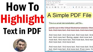 How To Highlight Text In PDF  How To Highlight Text in Acrobat Reader DC [upl. by Googins495]