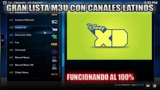 Lista con canales latinos FUNCIONANDO AL 100 Kodi [upl. by Safir]