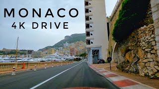 4K Monaco  Rush Hour Drive Around Monaco  French Riviera Road Trip 2024  Monaco F1 Track [upl. by Anallij]