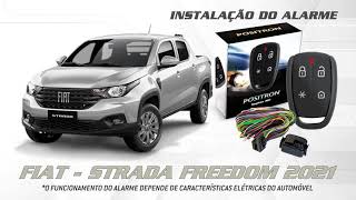 Como instalar o alarme Keyless 360 Pósitron na Fiat Strada Freedom 2021 informativo técnico [upl. by Enirehtac723]