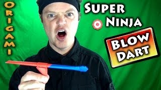 Origami Super Ninja Blow Dart [upl. by Ilonka967]