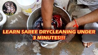 Saree  How To Dry Clean At home In Hindi  Industrial Petrol  Radhe Radhe Drycleaners [upl. by Arodnahs]